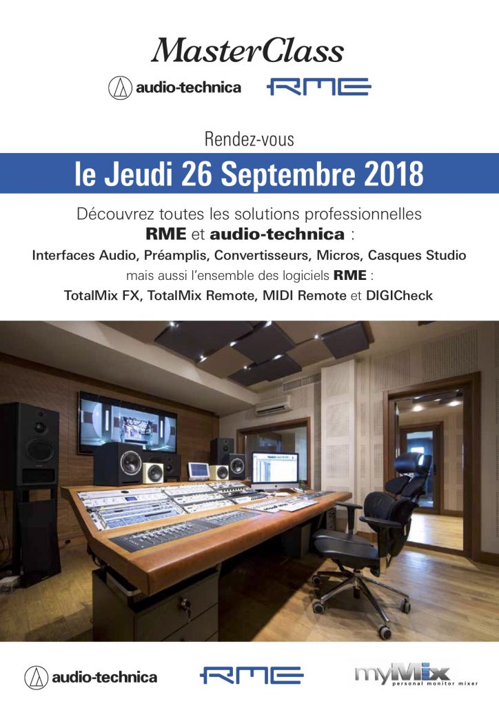 Masterclass AudioTechnica et RME chez Near Deaf Equipement FR AudioTechnica Distribution