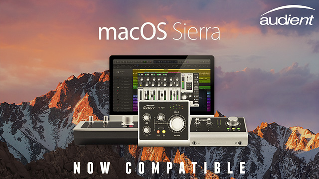 MacOS Sierra, ahora compatible con la gama iD de Audient