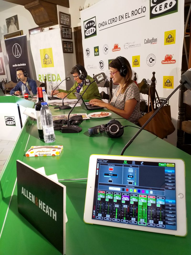 Audio-Technica, Allen & Heath y Genelec apoyan la emisión de Onda Cero durante la celebración de El Rocío 2018